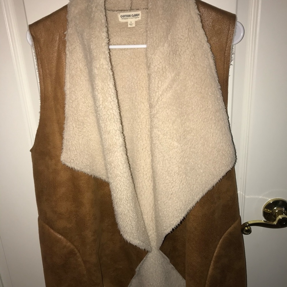 Vest with Faux Fur Interior